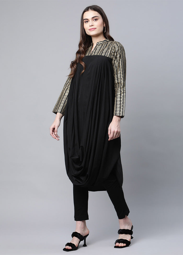 Black Readymade Polyester Kurti Marketable For Sale