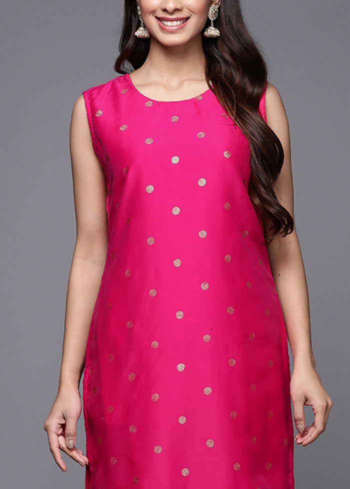 Pink Readymade Polyester Tunic Cheap Sale How Much