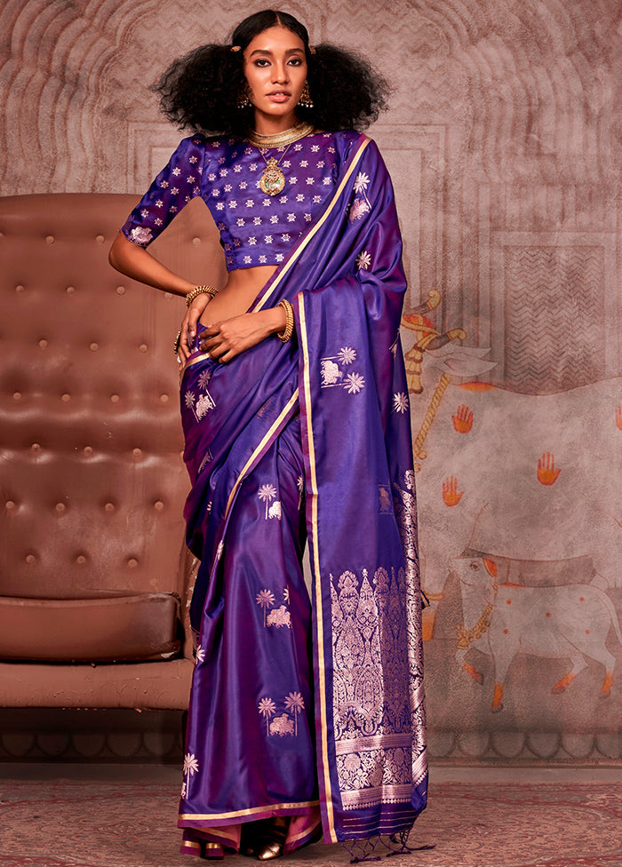 Wine Spun Silk Saree With Blouse Piece Sast Cheap Pice