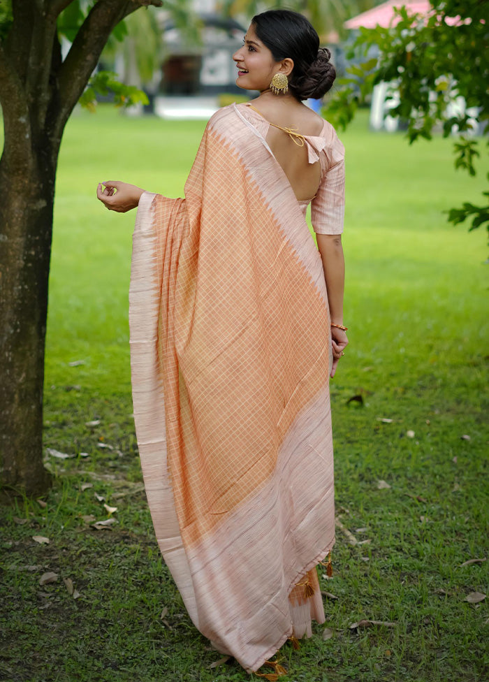 Yellow Tussar Silk Saree With Blouse Piece Geniue Stockist Cheap Pice