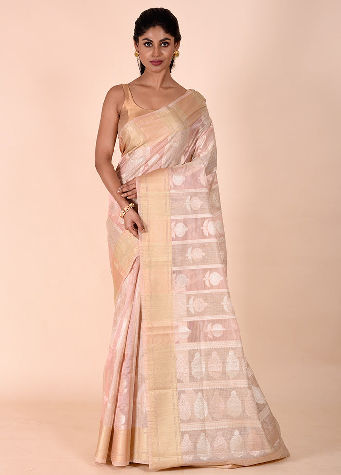 Pink Tissue Silk Saree With Blouse Piece Cheapest For Sale