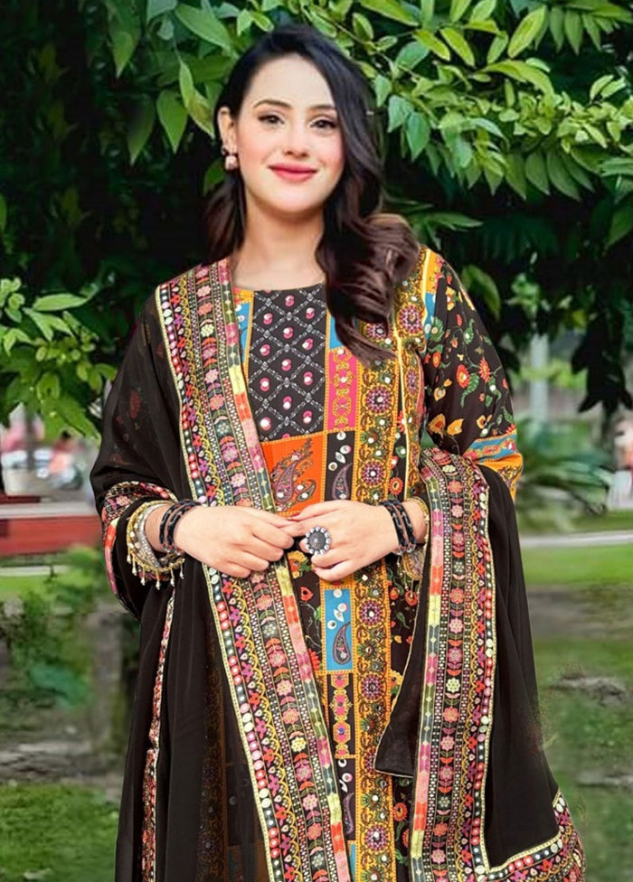 3 Pc Multicolor Readymade Silk Suit Set Big Sale Sale Online