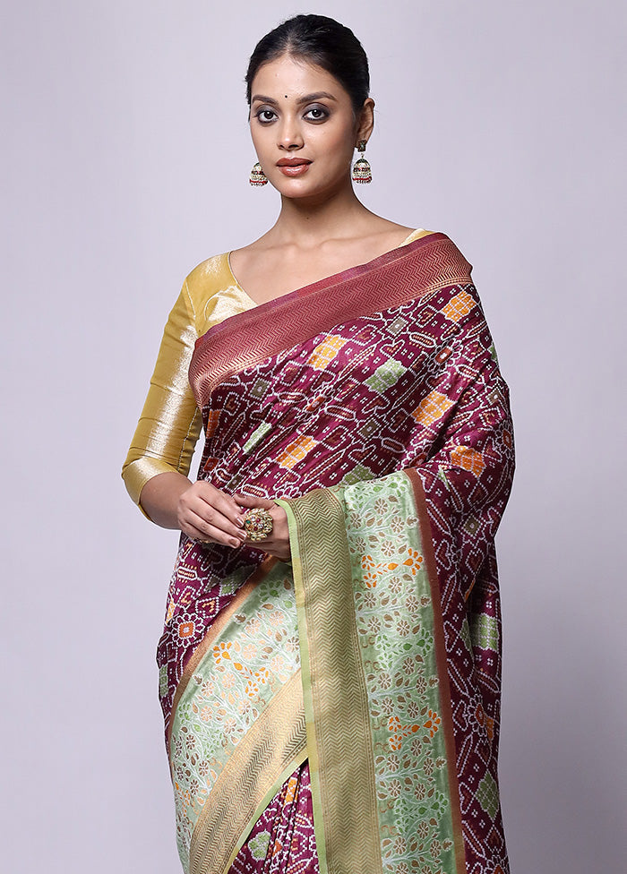 Pink Dupion Silk Saree With Blouse Piece High Quality