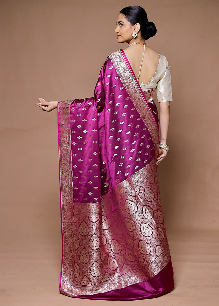 Pink Katan Silk Saree With Blouse Piece 2025 Newest Cheap Online