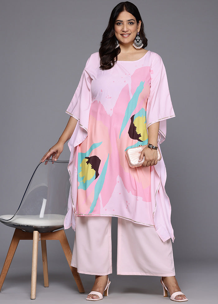 2 Pc Pink Readymade Silk Kurti Set Factory Outlet Cheap Online