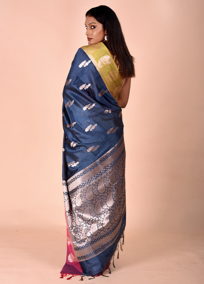 Blue Cotton Saree With Blouse Piece The Best Store To Get