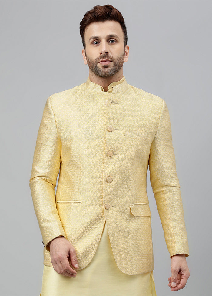 Lemon Silk Jacquard Blazer For Sale Free Shipping