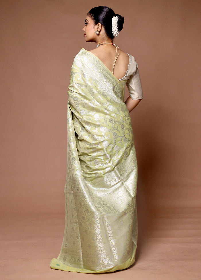 Green Uppada Silk Saree With Blouse Piece Buy Cheap Best