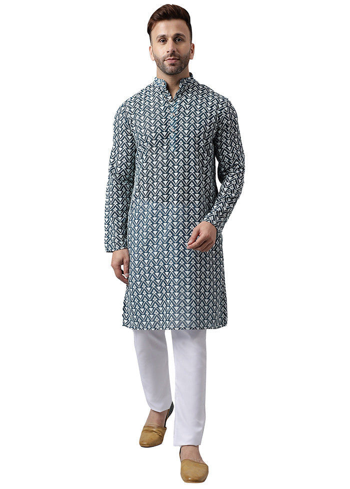 2 Pc Green Silk Kurta Pajama Set Deals Cheap Online