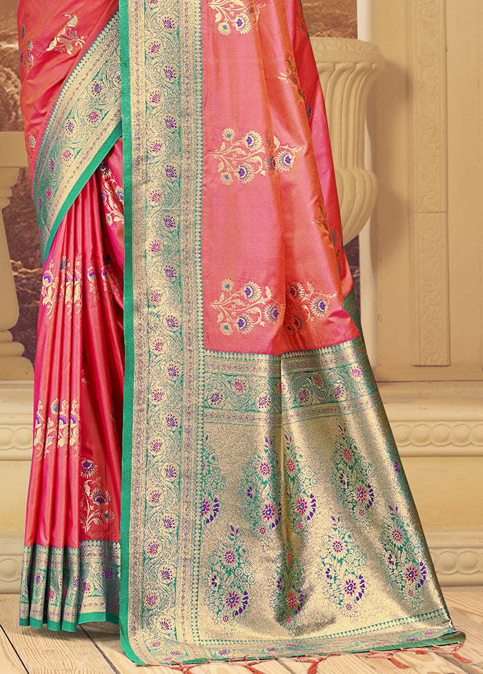 Multicolor Dupion Silk Saree With Blouse Piece Sale 100% Original