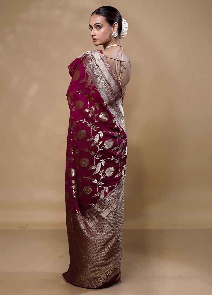 Maroon Georgette Saree With Blouse Piece Discount Pices