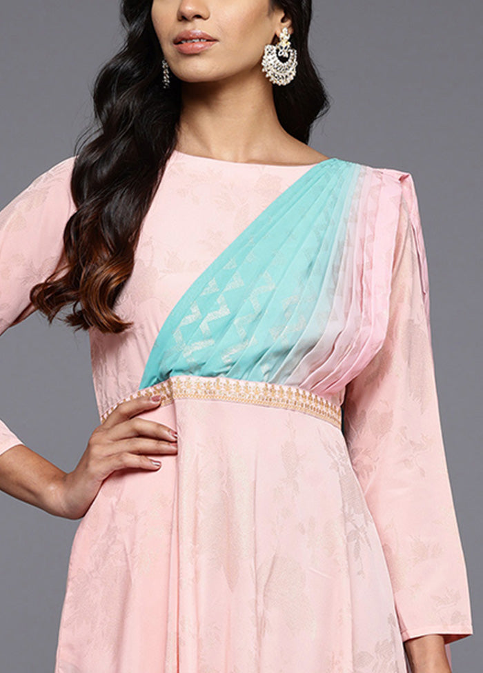 Pink Readymade Polyester Indian Dress Cheap Sale Cost