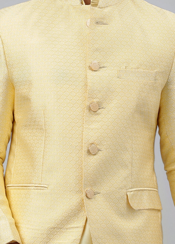 Lemon Silk Jacquard Blazer For Sale Free Shipping