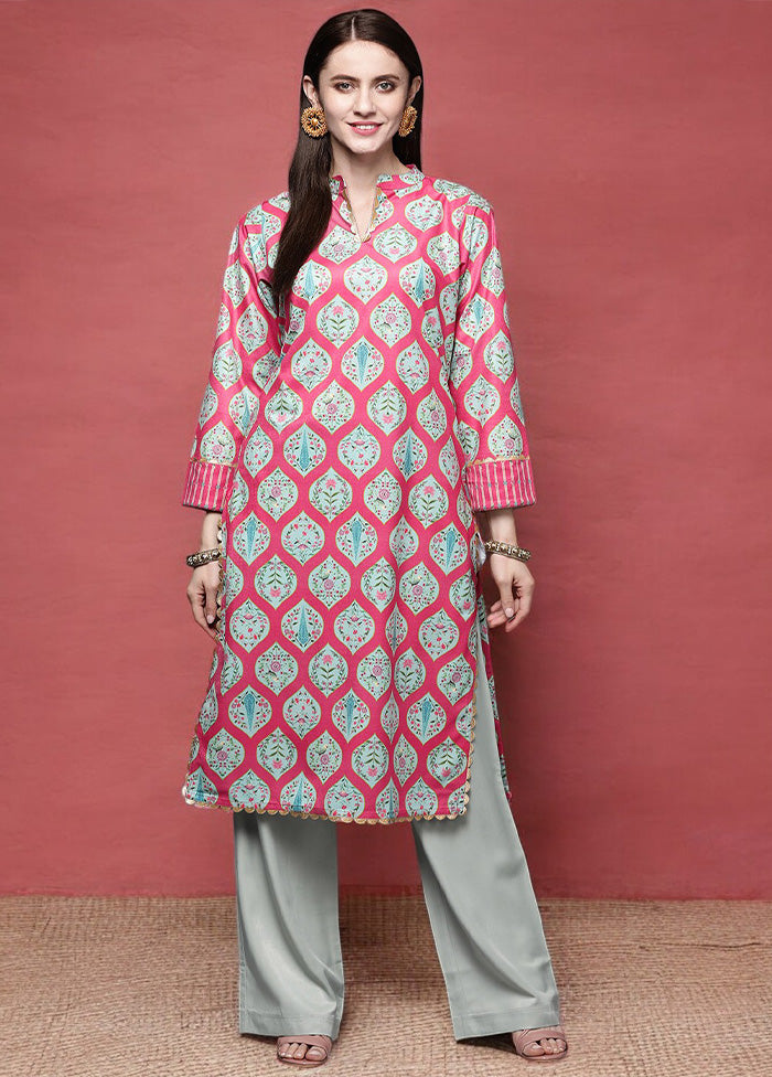 Pink Readymade Velvet Kurti Sale 100% Guaranteed