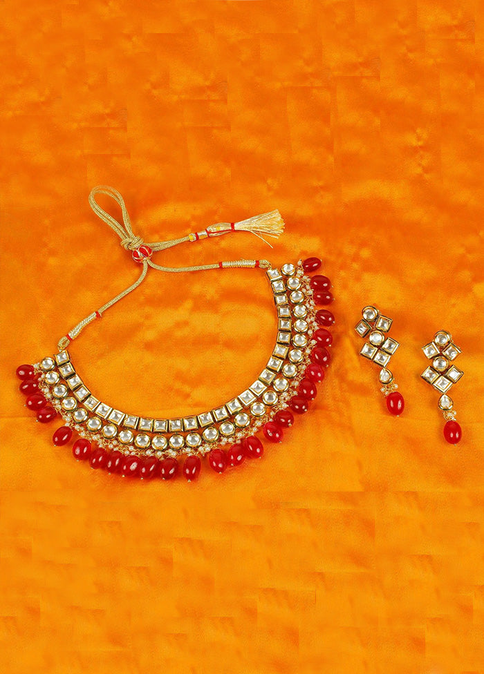 Red Alloy Jewellery Set The Cheapest Cheap Pice