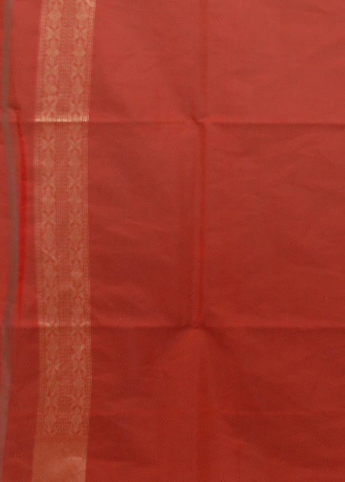 Red Kora Silk Saree With Blouse Piece High Quality Cheap Pice