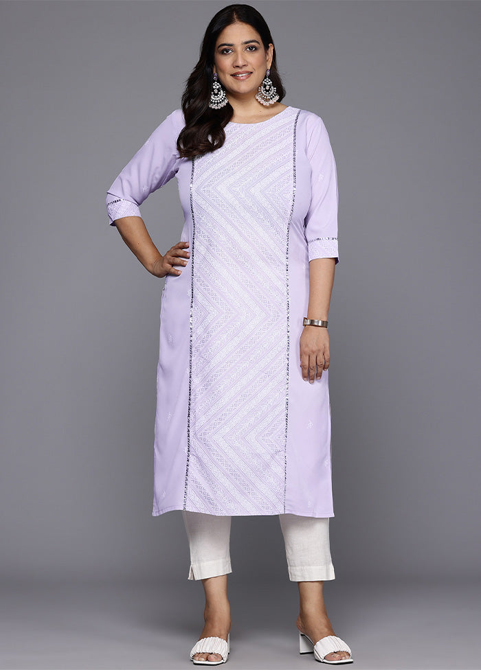 Lavender Readymade Silk Kurti Free Shipping Outlet Store