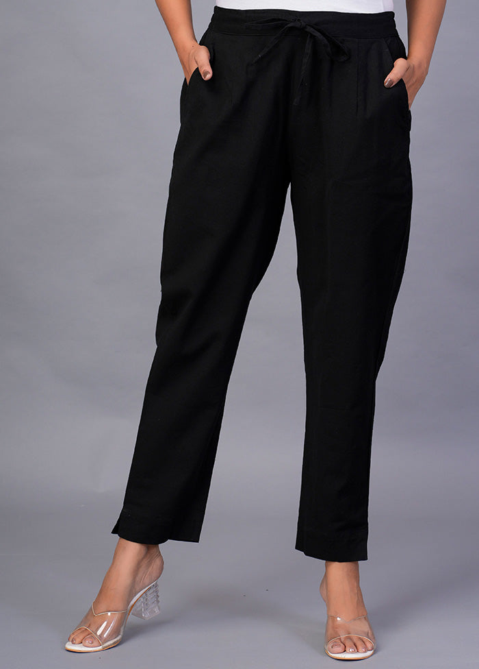 Black Cotton Festive Pant Geniue Stockist Cheap Online