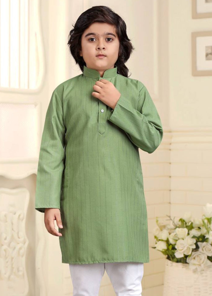 Sea Green Pure Cotton Kurta Pajama Set Cheap Sale The Cheapest