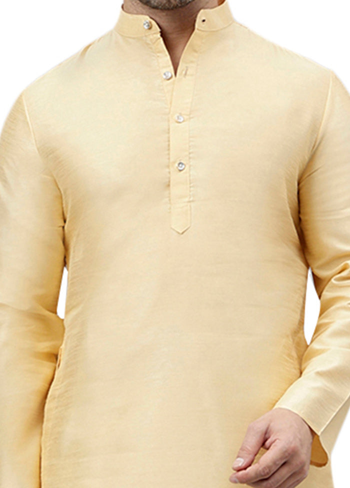 Cream Dupion Silk Solid Kurta 2025 Cheap Online