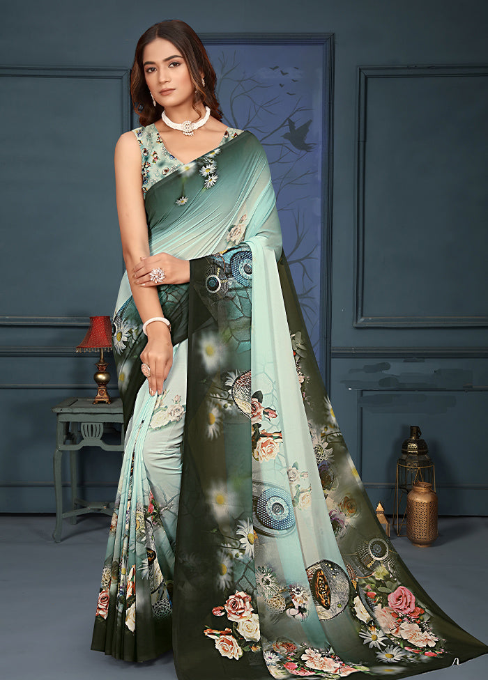 Multicolor Dupion Silk Saree With Blouse Piece 2025 Newest