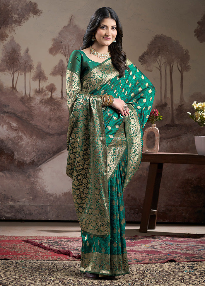 Rama Spun Silk Saree With Blouse Piece Outlet Pay With Paypal