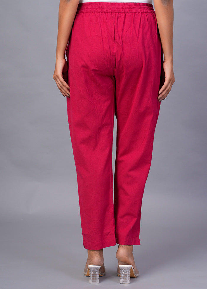 Pink Cotton Festive Pant Best Wholesale Cheap Pice