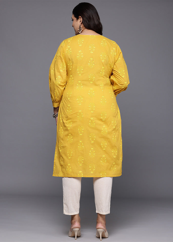 Mustard Readymade Cotton Kurti In China For Sale