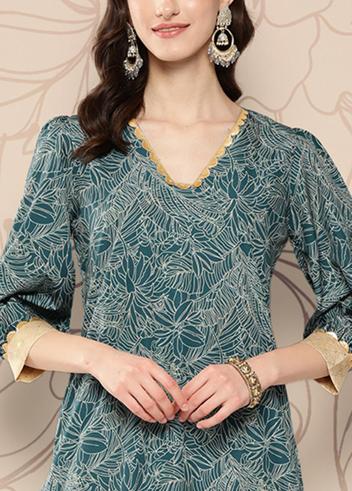 Green Readymade Silk Kurti Outlet Best Pices