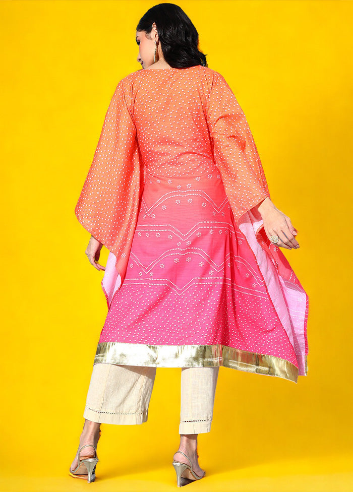 Orange Readymade Cotton Kurti Cheap Online Store Manchester