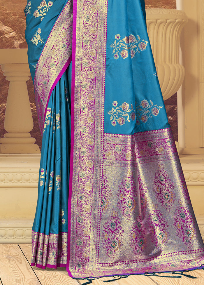 Multicolor Dupion Silk Saree With Blouse Piece Top Quality Sale Online