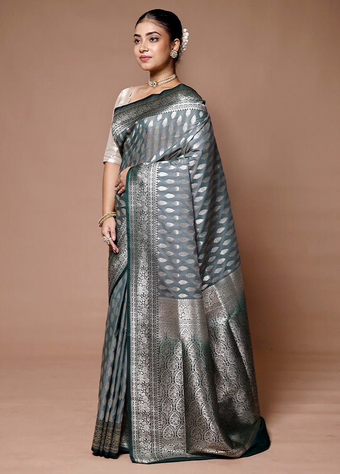 Green Uppada Silk Saree With Blouse Piece Shop For Cheap Online