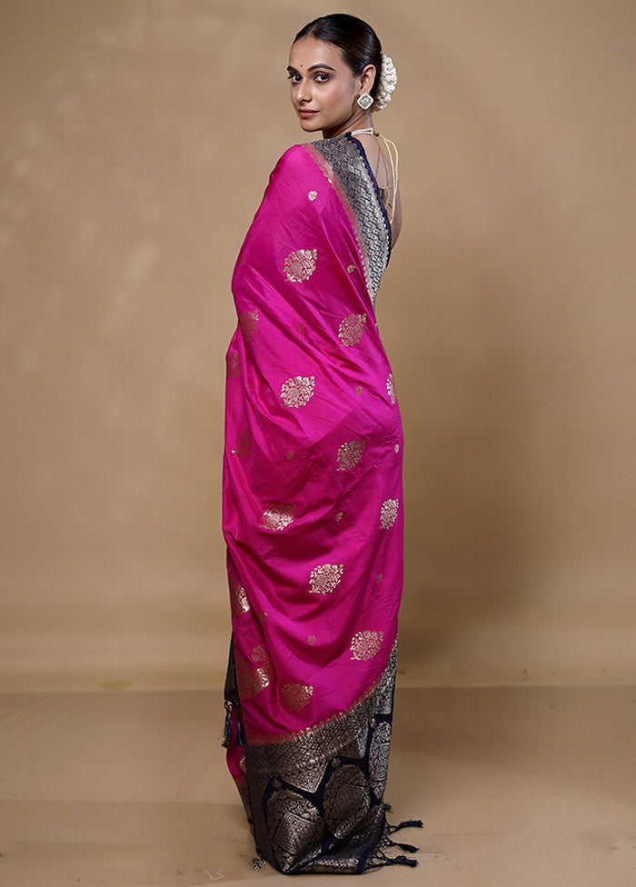 Pink Dupion Silk Saree With Blouse Piece Pices Cheap Pice