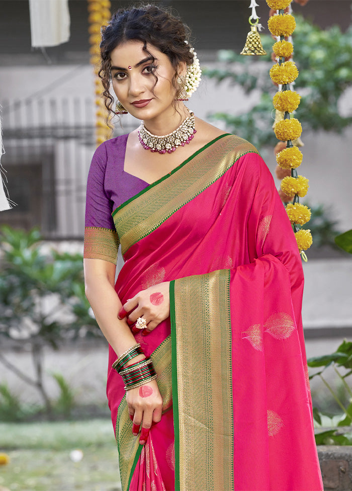 Rani Dupion Silk Saree With Blouse Piece Free Shipping Pay With Visa