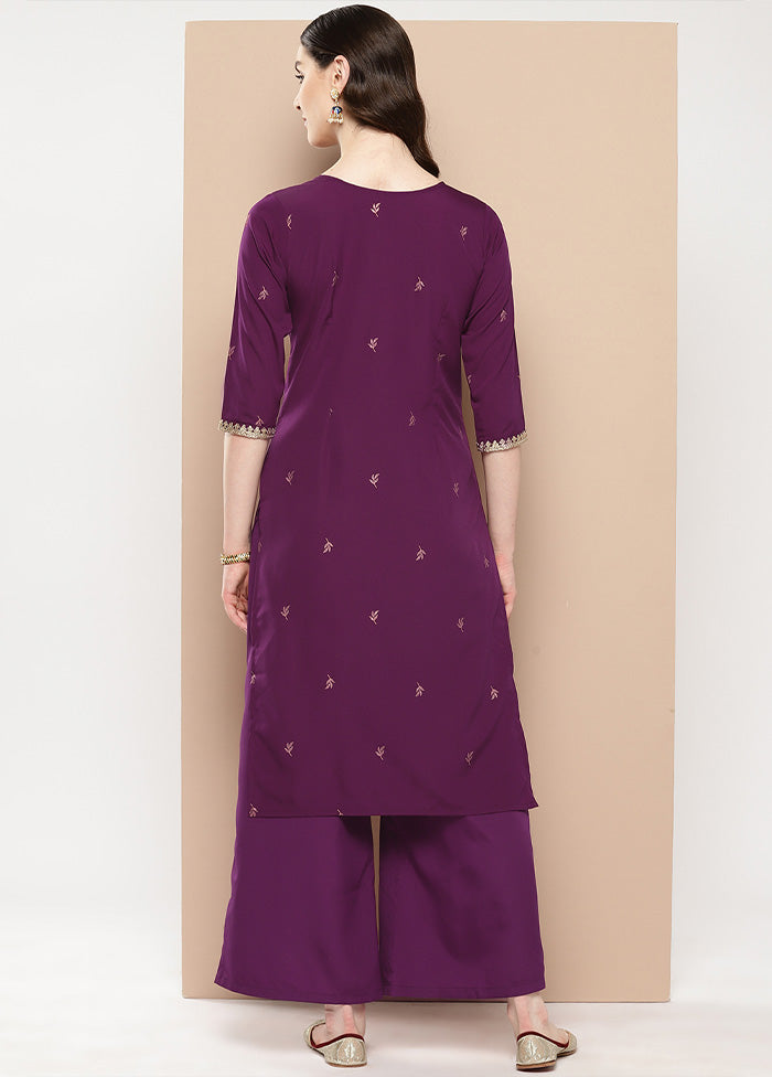 2 Pc Burgundy Readymade Silk Kurti Set Outlet Amazon