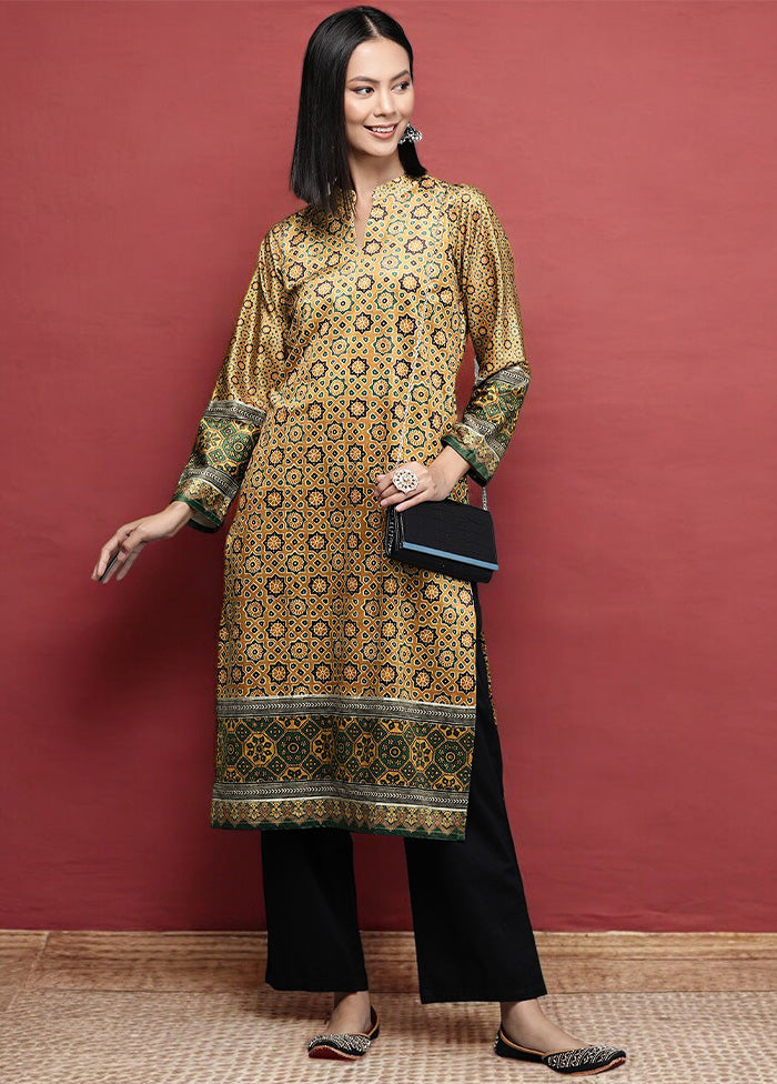 Mustard Readymade Velvet Kurti Cheap Sale Tumblr