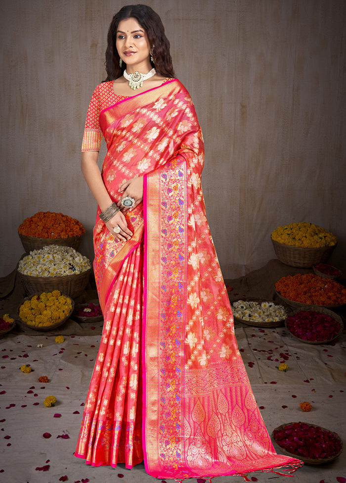 Multicolor Dupion Silk Saree With Blouse Piece Low Pice Fee Shipping Online