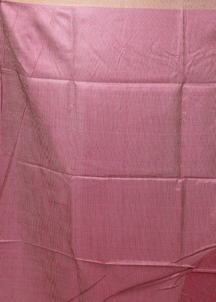 Pink Tussar Silk Saree With Blouse Piece Sale Authentic