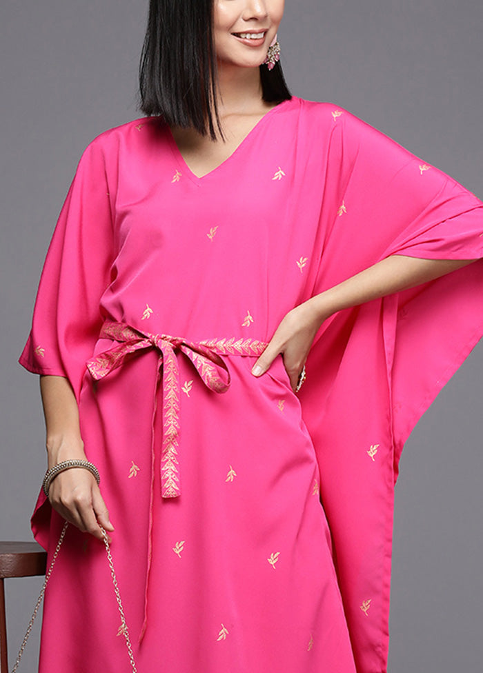 2 Pc Pink Readymade Silk Kurti Set Reliable Cheap Online