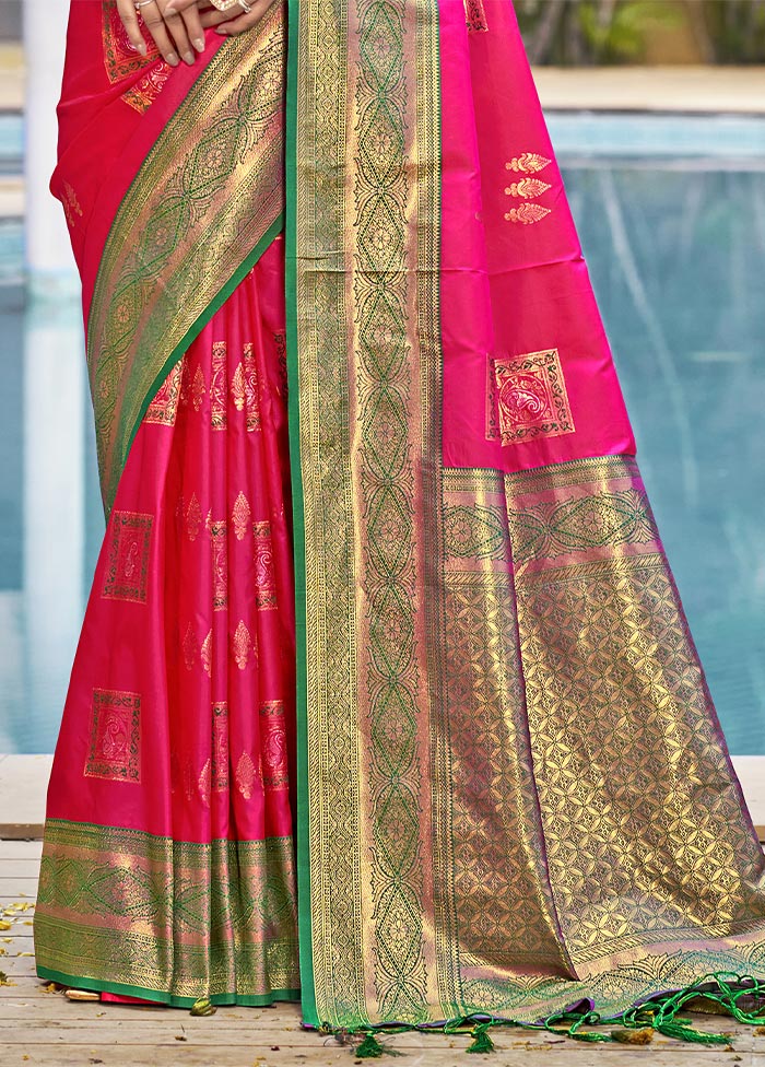 Rani Dupion Silk Saree With Blouse Piece Buy Cheap Websites