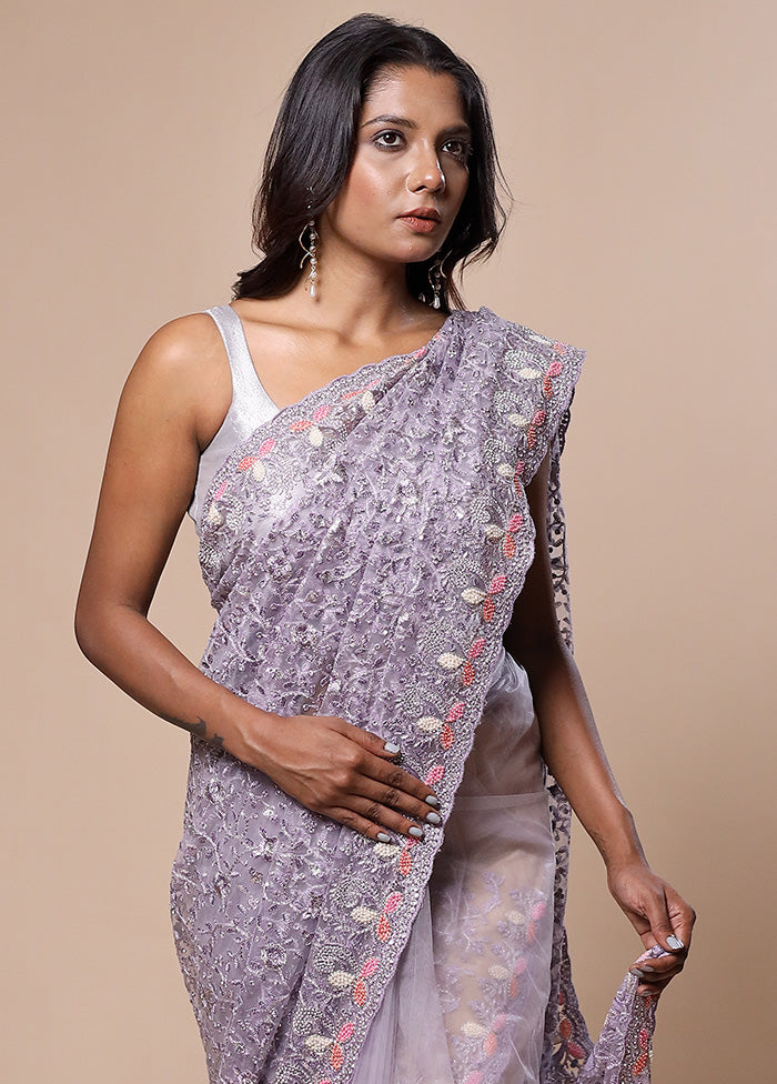 Purple Pure Handloom Silk Saree With Blouse Piece Clearance Eastbay