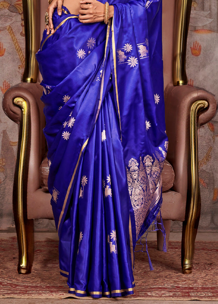 Purple Satin Silk Saree With Blouse Piece Buy Cheap Best Place