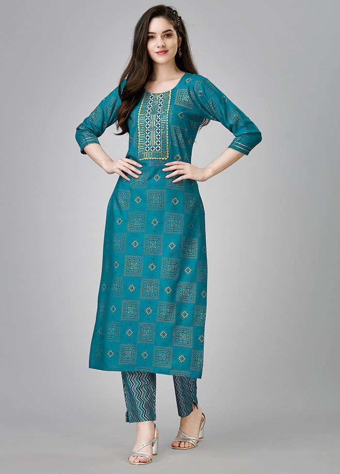 2 Pc Rama Readymade Rayon Kurti Set Sale Deals