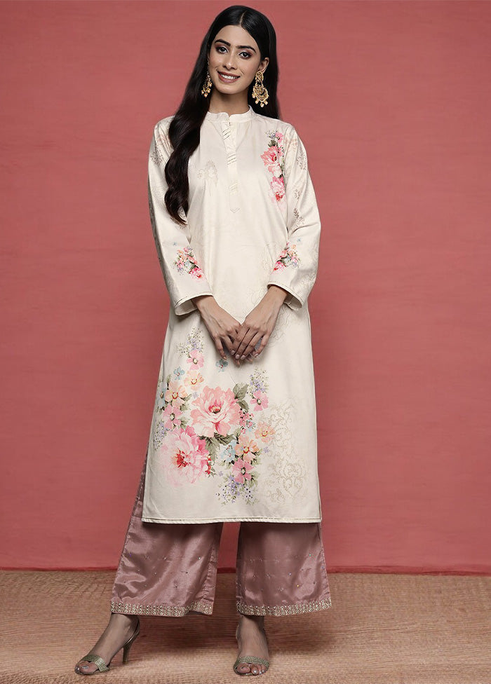 Off White Readymade Velvet Kurti Manchester Sale Online