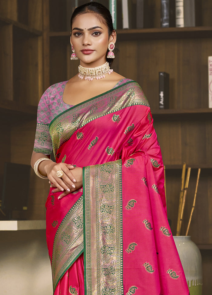 Rani Dupion Silk Saree With Blouse Piece Get To Buy Cheap Online