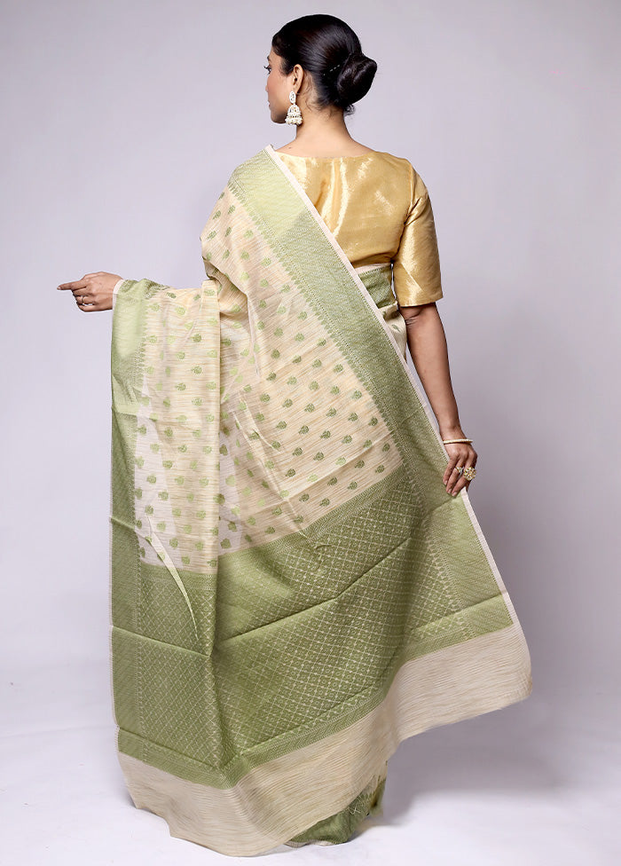 Cream Cotton Saree With Blouse Piece Shop Sale Online