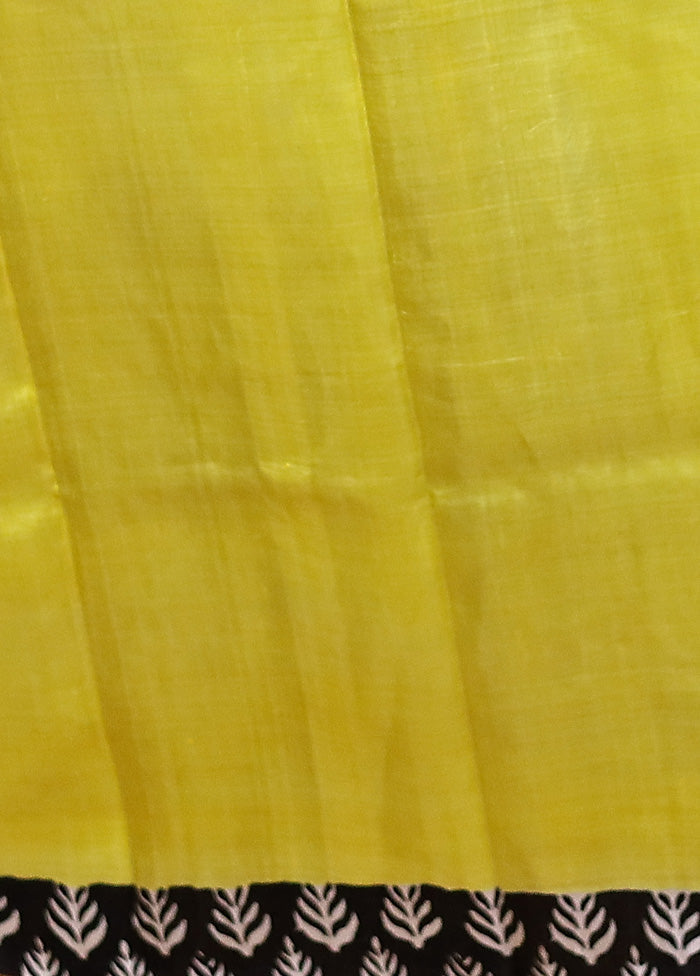 Yellow Printed Pure Silk Saree Without Blouse Piece Websites Cheap Pice