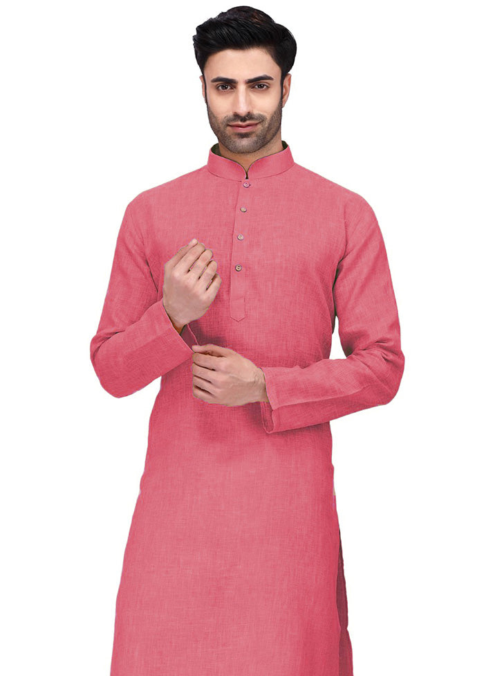 Peach Cotton Kurta And Pajama Set Outlet Nicekicks