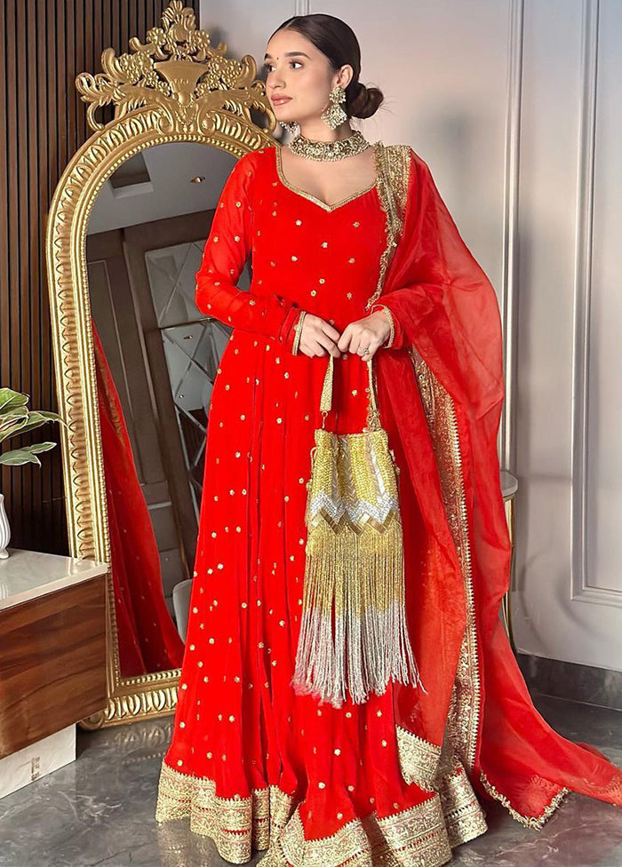 Multicolor Readymade Georgette Dupatta Indian Dress Buy Cheap Best Wholesale