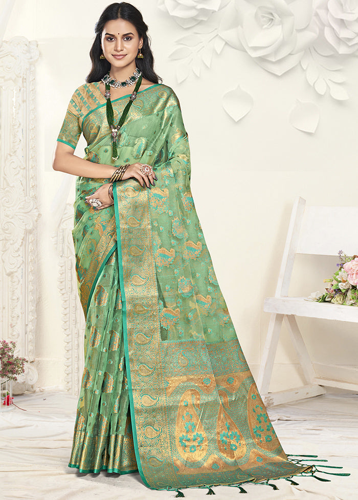 Multicolor Organza Saree With Blouse Piece Cheap Footlocker